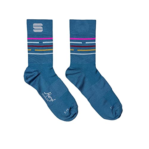 Sportful Damen Vélodrome W Socks, Berry Blue Multicoloured, M EU von Sportful