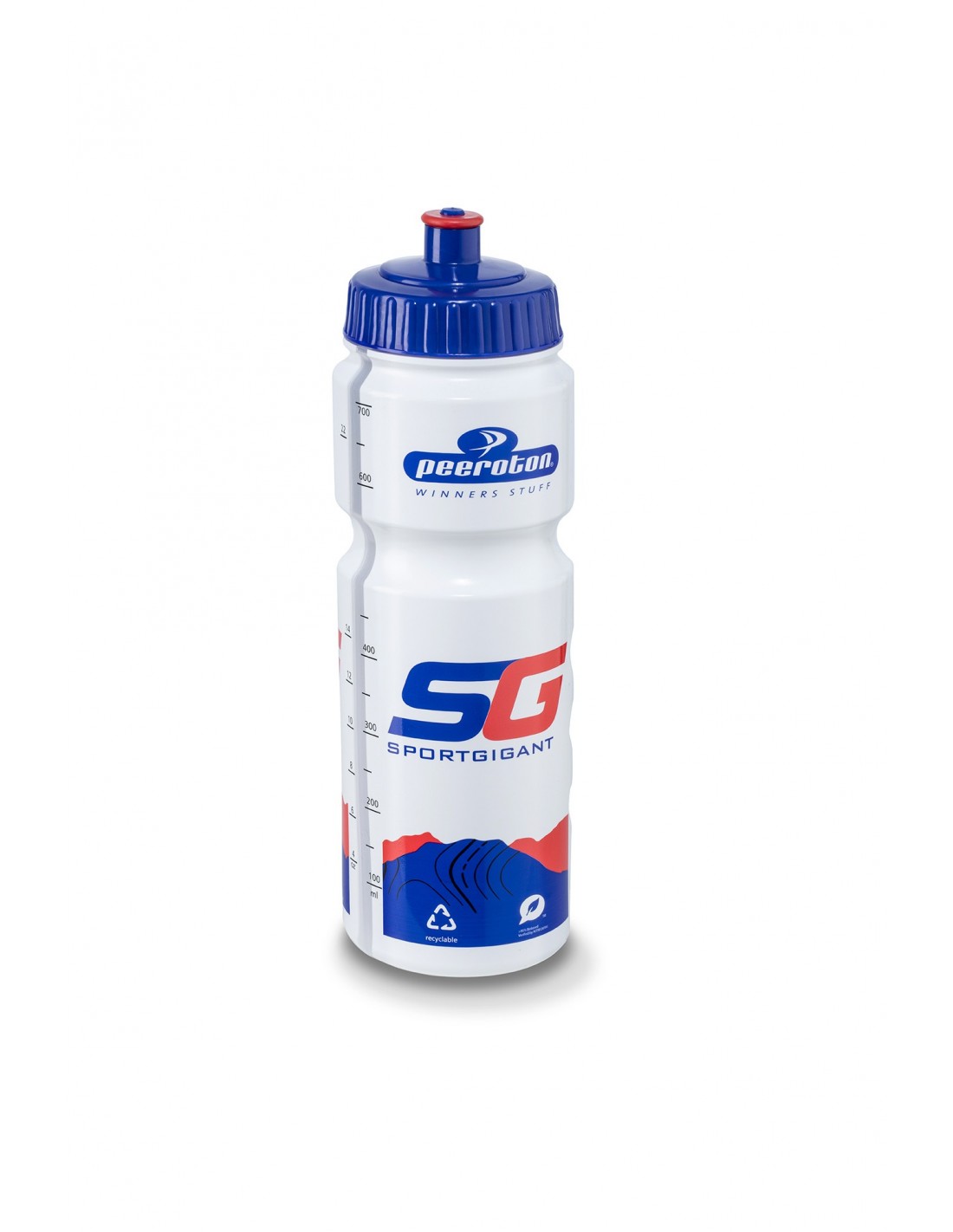 Sportgigant Trinkflasche Special Edition, mit blauem Deckel, 750ml Trinkflaschenvolumen - 0,75 Liter, von Sportgigant