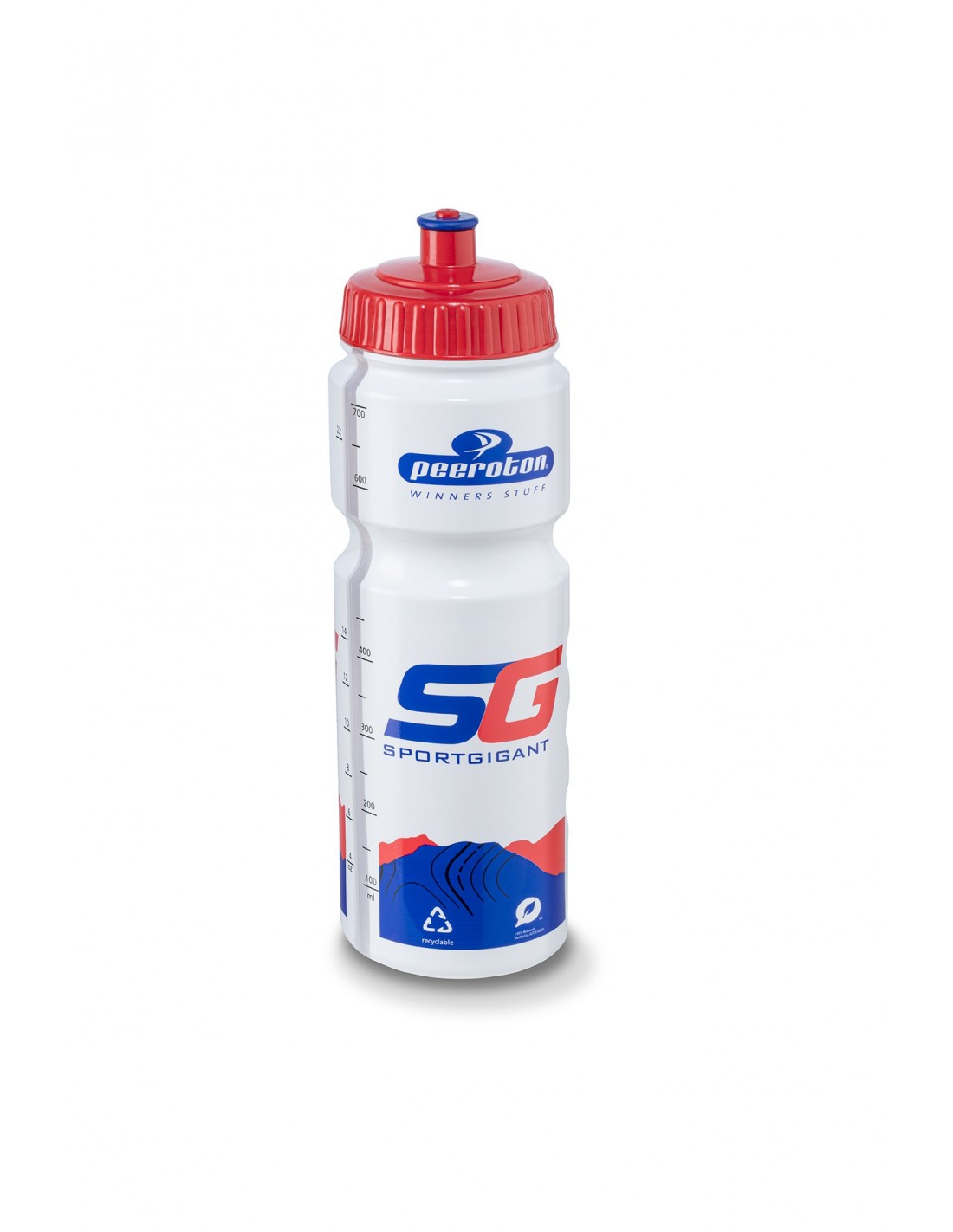 Sportgigant Trinkflasche Special Edition, mit rotem Deckel, 750ml Trinkflaschenvolumen - 0,75 Liter, von Sportgigant