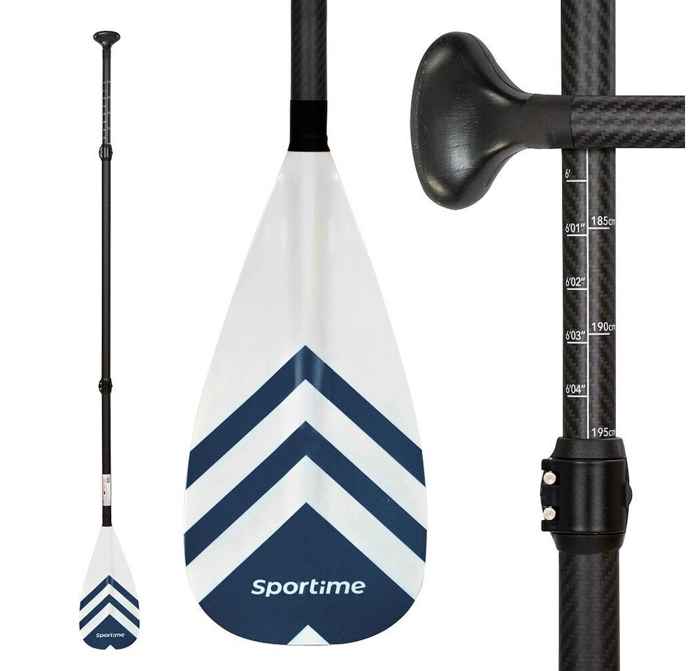 Sportime SUP Carbon Fiberglas Paddel SUP-Paddel, Für Anfänger und fortgeschrittene Stand-Up Paddler von Sportime