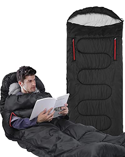 Schlafsack 3-4 Jahreszeiten Deckenschlafsäcke - 220 x 84 cm Wasserdichter Leichter Deckenschlafsack für Camping, Reisen und Outdoor-Aktivitäten -Ideal für Erwachsene 1.9KG von Sportneer