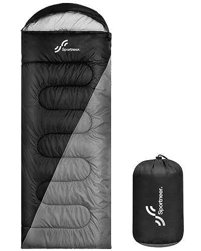 Schlafsack Outdoor für Camping: Sportneer 3-4 Jahreszeiten Sommerschlafsack Schlafsäcke Winter Sleeping Bag Kleines Packmaß Tragbar Ultraleicht 1,7kg Full Filling für Erwachsene Trekking Reise von Sportneer