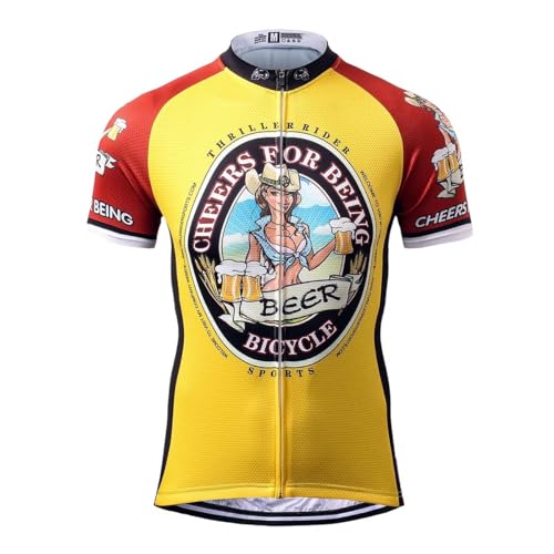 Sports Thriller Rider STR Fahrradbekleidung für Herren Fahrradtrikots Kurzarm Radtrikot Medium von Sports Thriller Rider