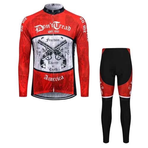 Sports Thriller Rider STR Fahrradbekleidung für Herren Fahrradtrikots Langarm Radtrikot und Hosen Anzug Medium von Sports Thriller Rider