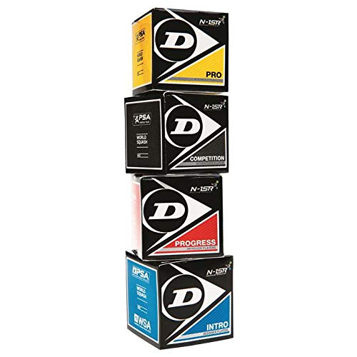 Sportsends Dunlop Squash Balls - Alle Arten mit Variety Pack (4er Pack) (Mixed) von Sportsends