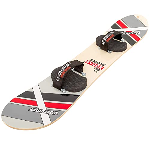 SportsStuff Unisex-Erwachsene Snowboard Snow Ryder, Hartholz, 110 cm, rot von Sportsstuff