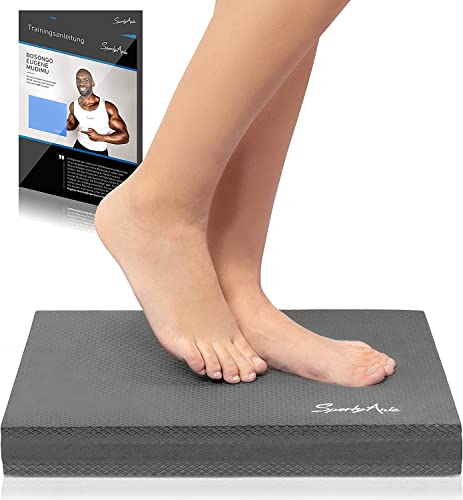 SportyAnis® Balance-Pad inkl. Übungsheft - Innovatives Balance-Kissen zur Stärkung der Tiefenmuskulatur und Steigerung von Balance, Stabilität und Gleichgewicht (XXL Grau) von SportyAnis