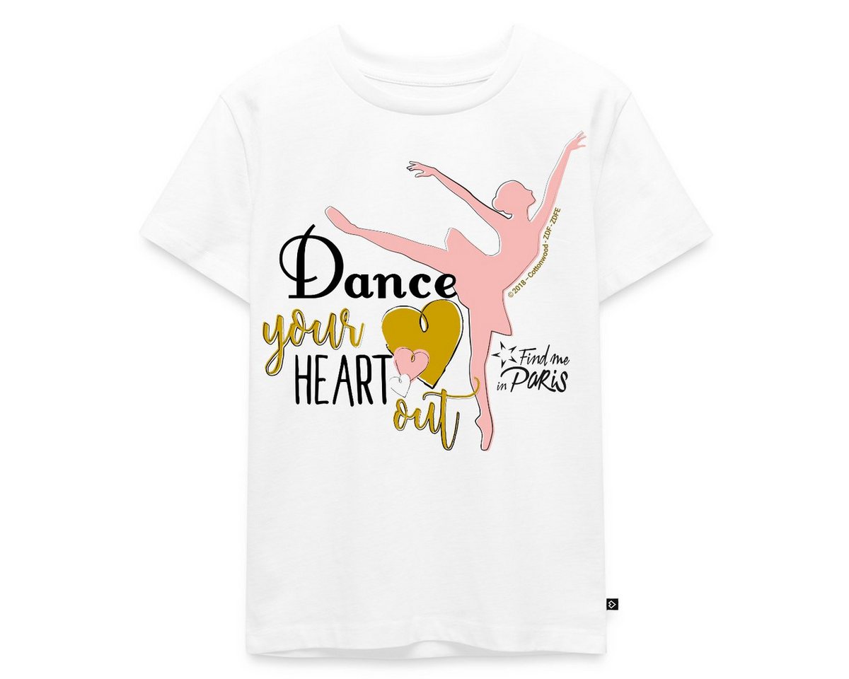 Spreadshirt T-Shirt Find me in Paris Dance your heart out Spruch Kinder Premium T-Shirt (1-tlg) von Spreadshirt