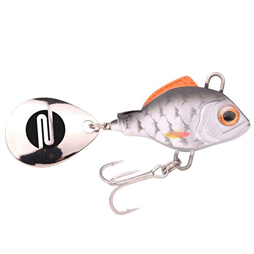 SPRO ASP Spinner UV– Searchbait mit original Gamakatsu Haken zum Angeln auf Raubfisch, Spinnangeln, Gewicht:10g, Farbe:Roach UV von Spro