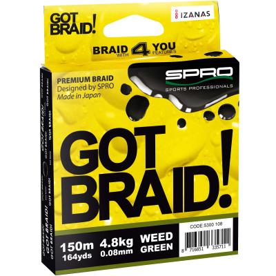 Spro Got Braid Grün 0.08mm 150M von Spro