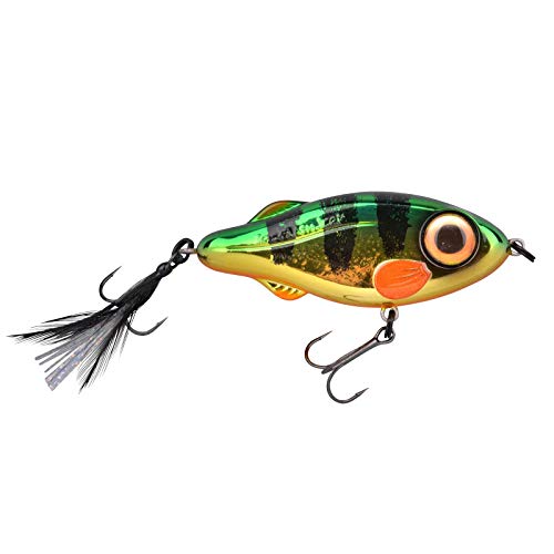 Spro Iris Flash Jerk 9,5cm Jerkbait Angeln Köder für Zander Hecht Raubfisch, Farbe:Perch von Spro