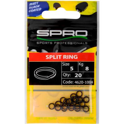 Spro Matte Black Split Ring #6 von Spro