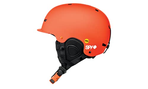 SPY Optic Galactic Skihelm mit MIPS für Ski/Snowboard (Matte Orange - Spy Ink, M (56-58cm)) von Spy