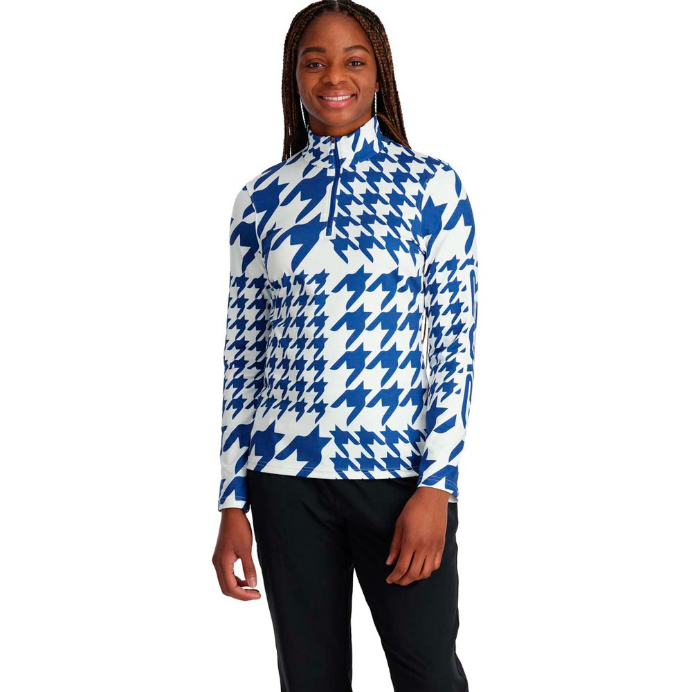 Spyder Houndstooth Half Zip Sweatshirt Mehrfarbig XL Frau von Spyder