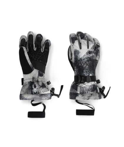 Spyder OVERWEB Gloves, Jungen, Black Block CAMO, L von Spyder