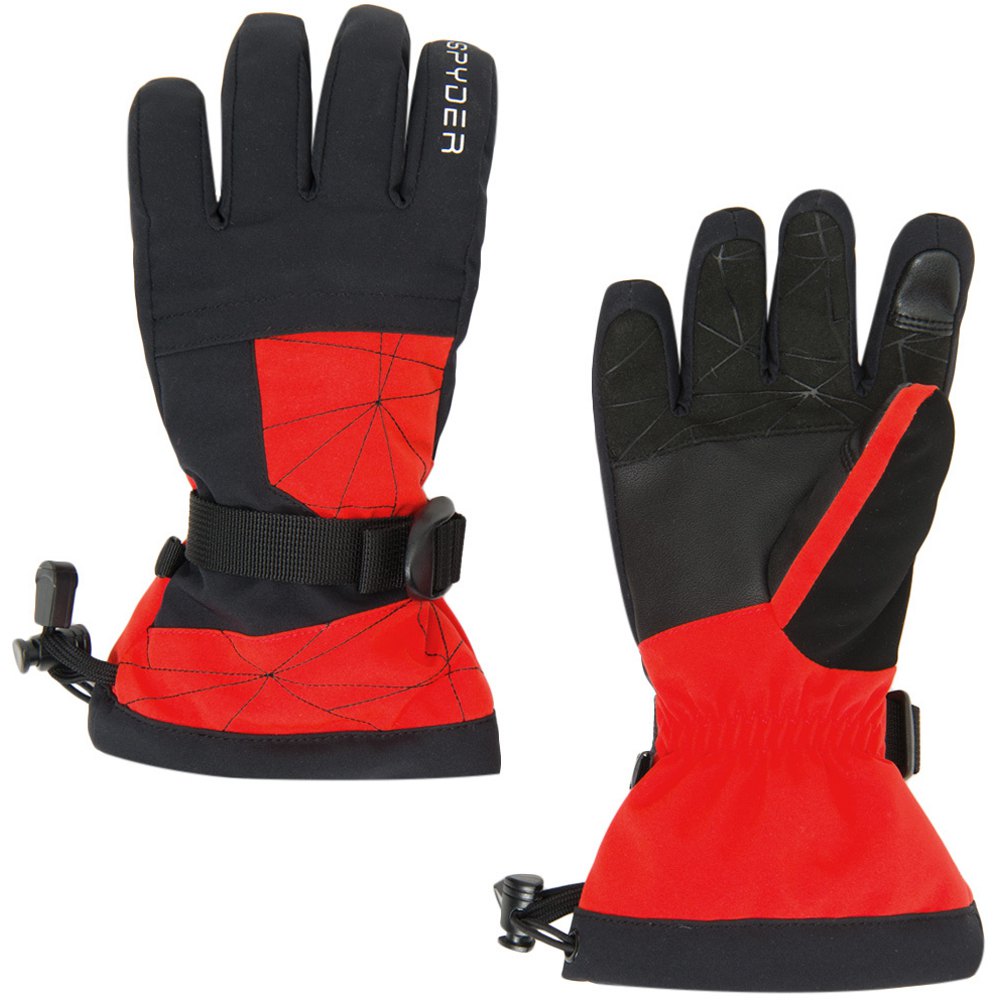 Spyder Overweb Ski Gloves Rot,Schwarz M Junge von Spyder
