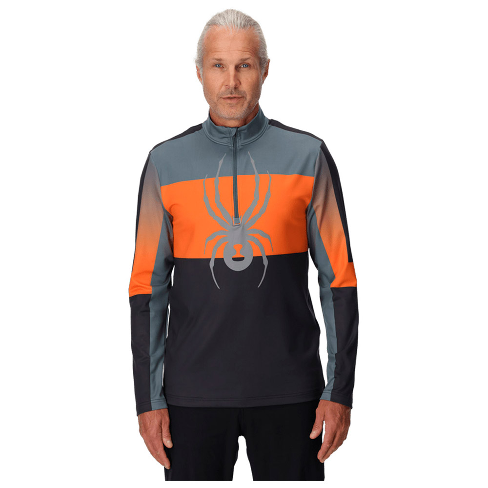 Spyder Podium Half Zip Sweatshirt Schwarz,Grau M Herren von Spyder