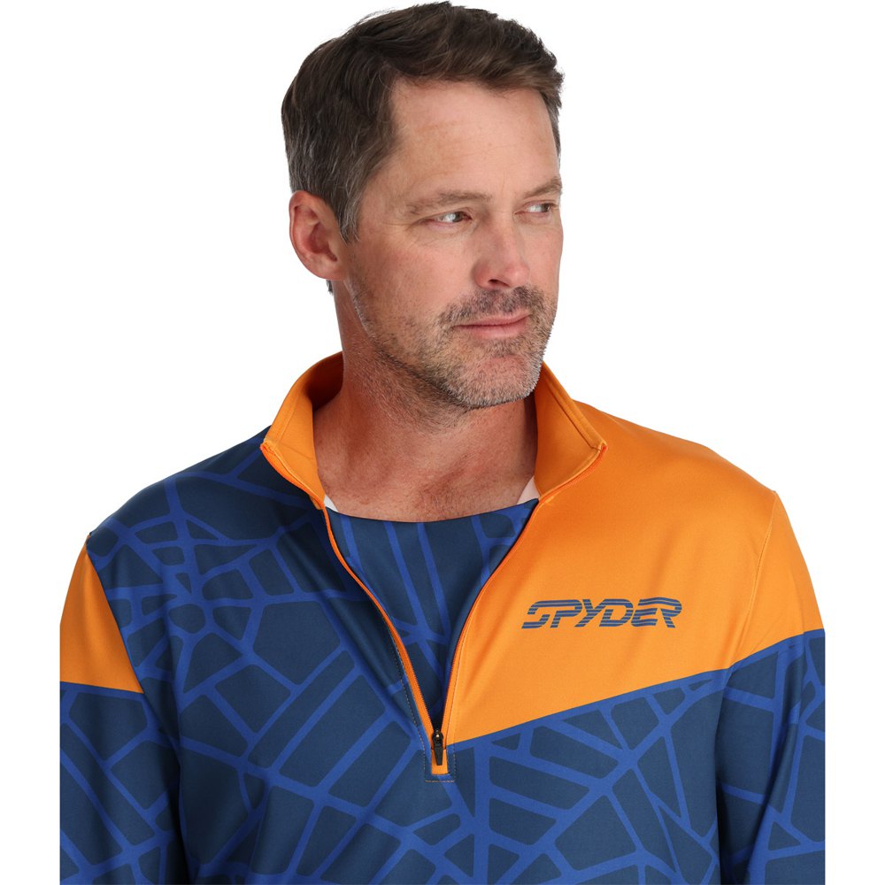 Spyder Vital Half Zip Sweater Orange S Mann von Spyder