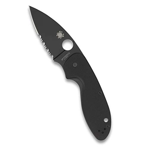 Spyderco EFFICIENT Messer, Schwarz, Griff 10,5 cm von Spyderco