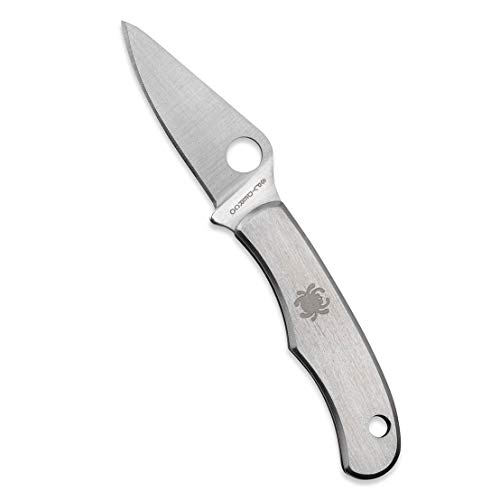 Spyderco Erwachsene Messer Bug Slip Joint Taschenmesser aus Edelstahl, Silber von Spyderco