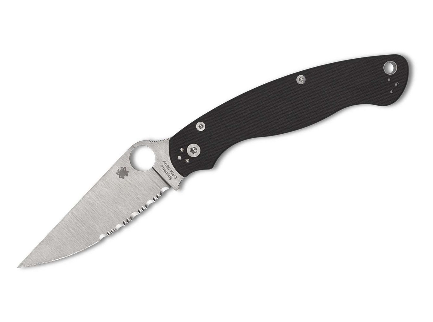 Spyderco Taschenmesser Spyderco Military 2 G10 Black CombinationEdge von Spyderco