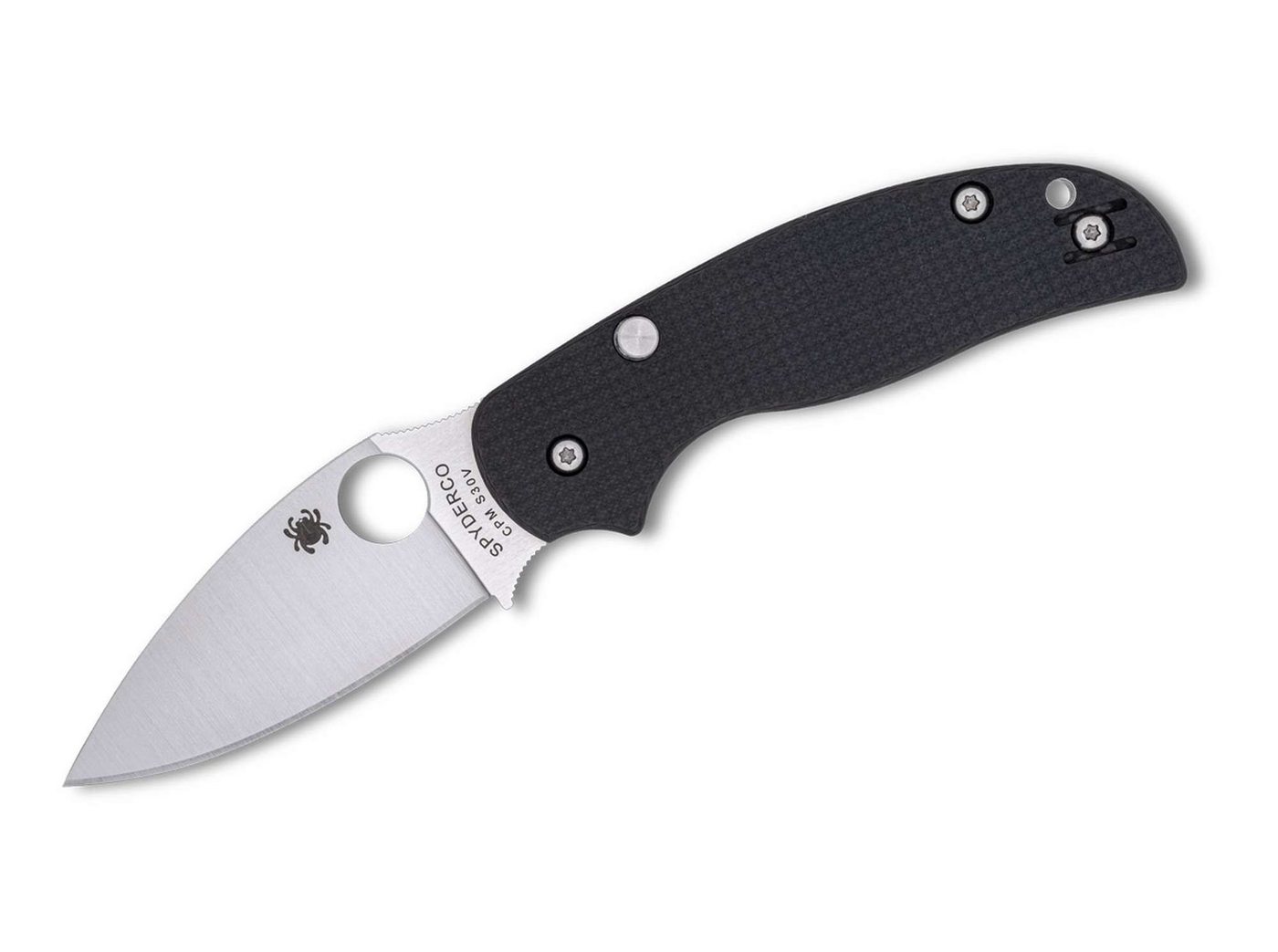 Spyderco Taschenmesser Spyderco Sage 6 CPM-S30V CF Button Compression Lock PlainEdge von Spyderco