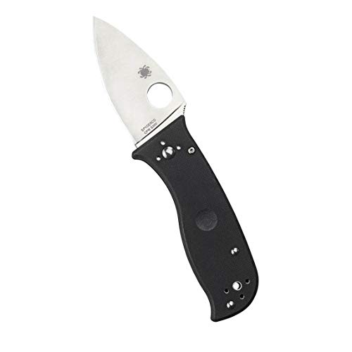 Spyderco Unisex – Erwachsene, schwarz, Taschenmesser, Lil Temperance 3 Comp Lock, Klinge: 7.6 cm, G10, Klappmesser, Taschenclip, Satin Finish, normal, C69GP3 von Spyderco