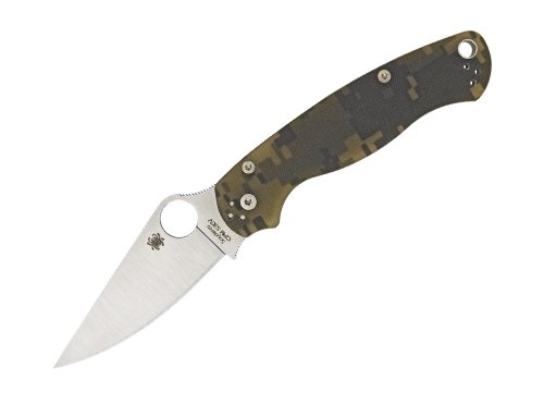 Spyderco Unisex – Erwachsene Taschenmesser para-military2 Digital Camouflage G-10, braun, 21 cm von Spyderco