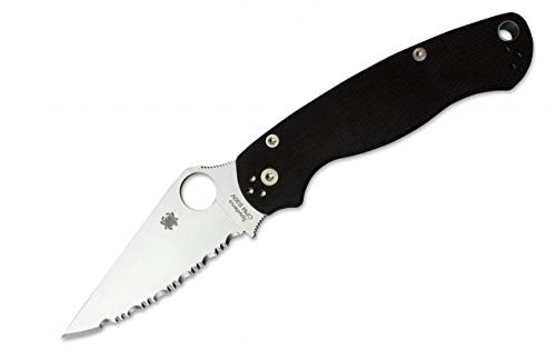 Spyderco Unisex – Erwachsene para-Military 2 Spyderedge Taschenmesser, Schwarz, 21 von Spyderco