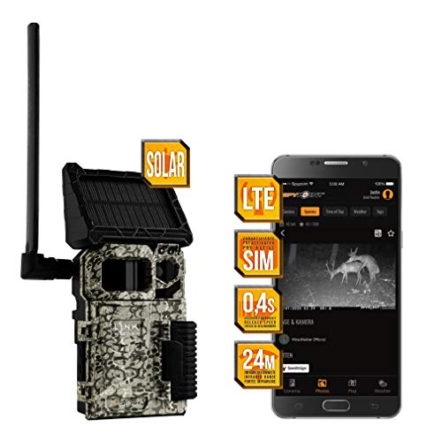 Spypoint LINK-Micro-S LTE - kleinste Wildkamera mit SIM, Solar, LTE-Übertragung und Nachtsicht - Outdoor Tierkamera mit Handyübertragung via App von Spypoint
