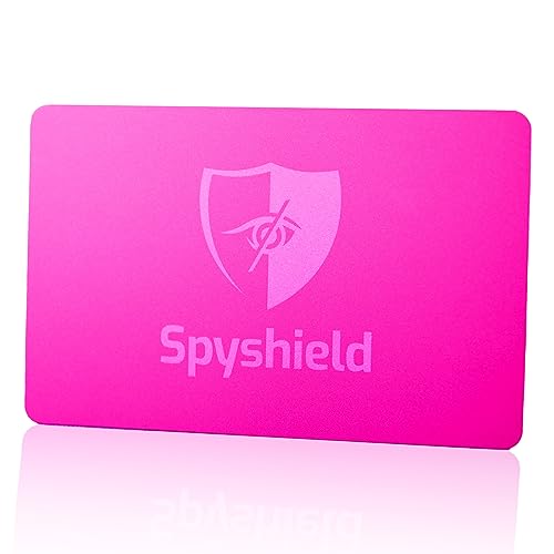 Spyshield 2X RFID Blocker Karte NFC Schutzkarte mit Störsender, Pink von Spyshield