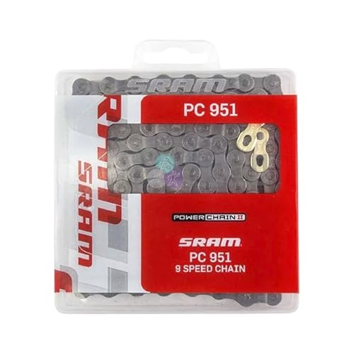 SRAM Chain Kette Strebenschutz Führung PC 951, graue Laschen, 9-Fach, 114 Glieder, 1 STK von Sram