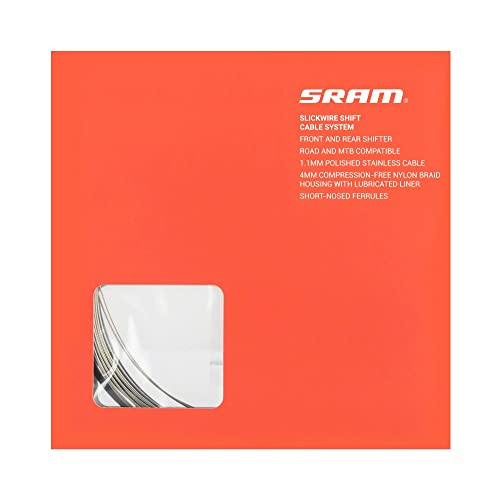 Sram Unisex – Erwachsene Schaltzug-2137933171 Schaltzug, Schwarz, 4mm von Sram