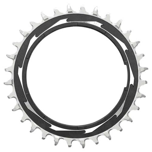 Sram Unisex – Erwachsene T-Type Kettenblatt, Schwarz/Silber, 38 Zähne von Sram