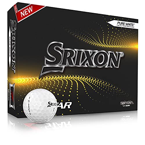 Neues Srixon Z Star 7 White - 12 Premium Golfbälle - Tour Level - Hochleistung - Urethan - 4 Stück - Premium Golfzubehör und Golfgeschenke von Srixon