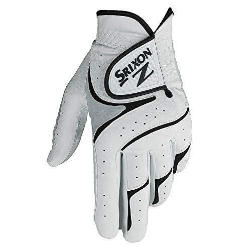 Srixon Herren Z Allwetter-Golfhandschuhe, weiß/schwarz, Größe M, Linke Hand von Srixon