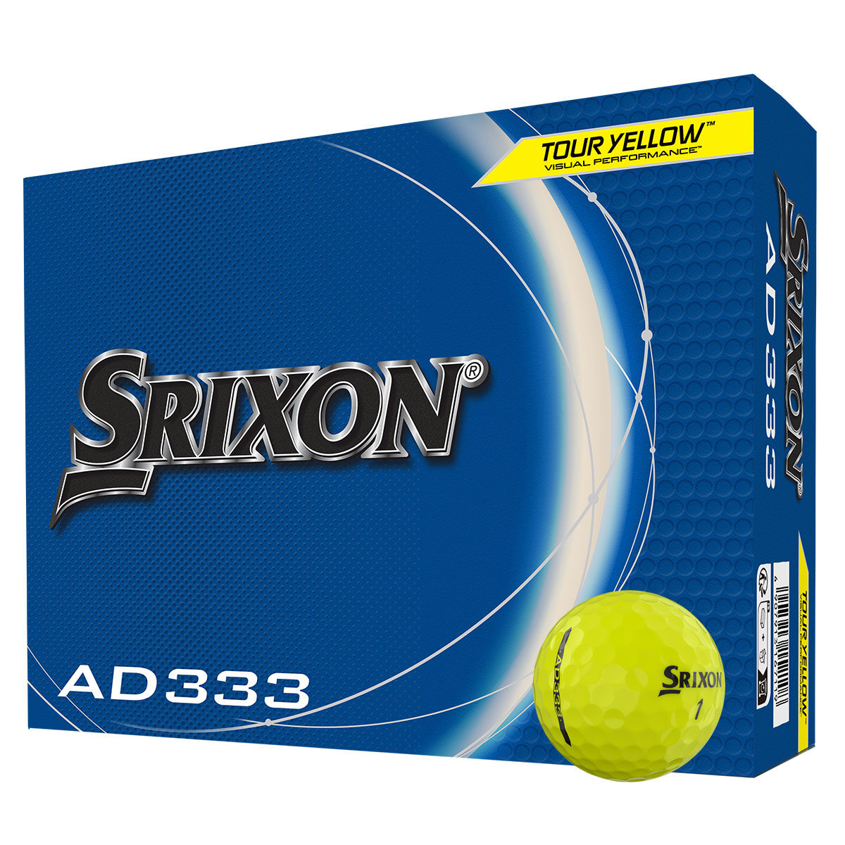 Srixon AD333 12 Golf Ball Pack, Mens, Tour yellow | American Golf von Srixon