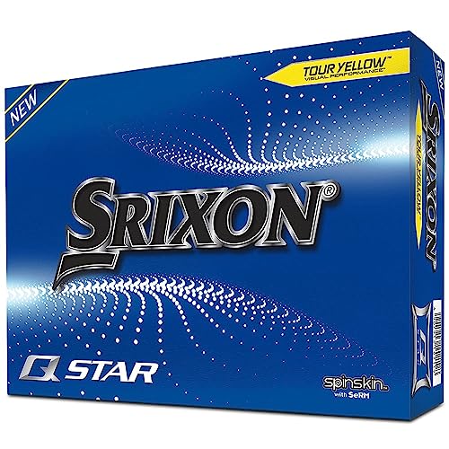 Srixon Unisex-Erwachsene Q-Star 6 TYL Golfball, gelb, Dozen von Srixon