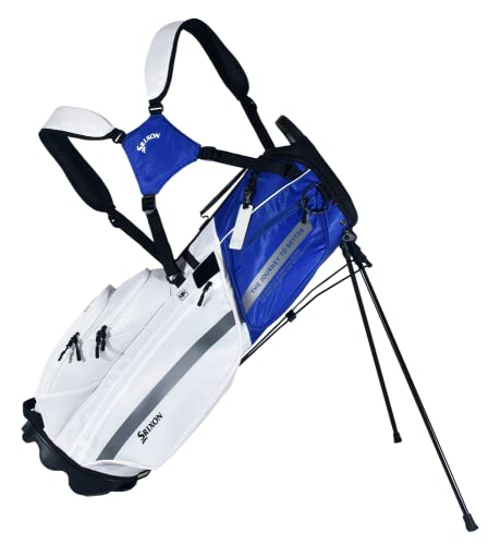 Srixon – Lifestyle Stand Golf Bag – 4 Schlägerteiler – 4 Reißverschlusstaschen, darunter eine große isolierte Tasche – Griff Oben – Zwei Tragegurte – Inklusive Regenhaube von Srixon