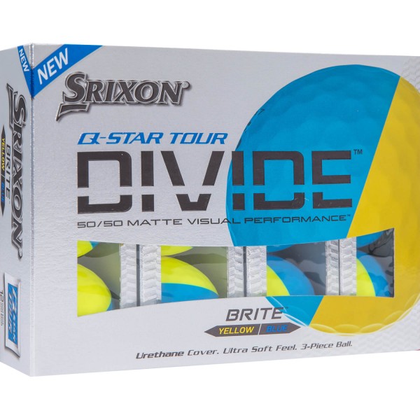 Srixon Q-Star Divide Golfbälle - 12er Pack gelbblau von Srixon