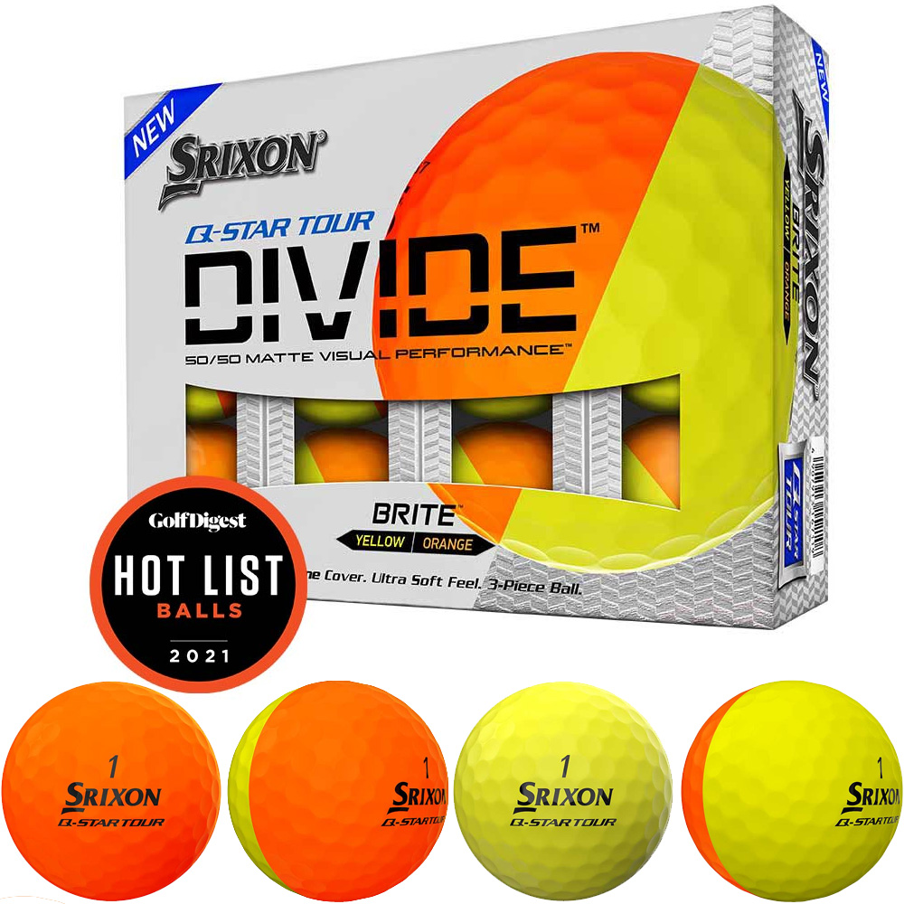 'Srixon Q-Star Tour Divide Golfball 12er orange/gelb' von Srixon