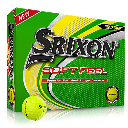 Srixon Soft Feel – 12 Golfbälle – Distanz und Geringe Kompression Golfbälle für Männer - Golf Geschenke und Golf Equipment von Srixon