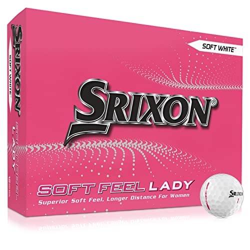 Srixon Soft Feel Lady8 - Golfbälle mit geringer Kompression - Dutzend Golfbälle für Damen - Golfgeschenke und Golfzubehör von Srixon