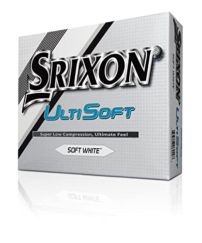 Srixon Ultisoft Golfbälle, 1 Dutzend, weiches Weiß (Version 2018) von Srixon