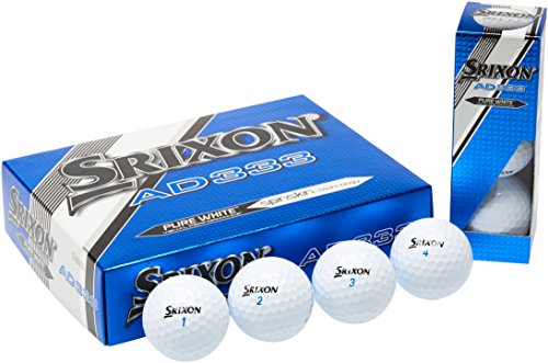 Srixon Unisex-Erwachsene AD333 Golfbälle, Weiß, 12 Pack von Srixon