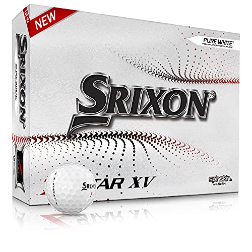 Neues Srixon Z Star XV 7 White - 12 Premium Golfbälle - Tour Level - Hochleistung - Urethan - 4 Stück - Premium Golfzubehör und Golfgeschenke von Srixon