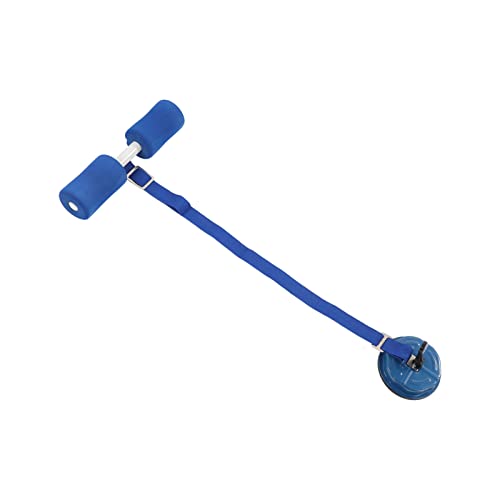 Boden-Sit-Up-Stange, Verstellbares Sit-Up-Assistent-Gerät, Bauchtrainer mit Saugnapf für Bauchmuskelübungen (Blau) von Srliya