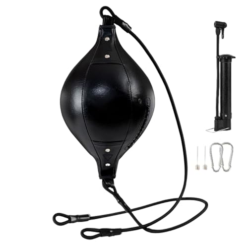 Ssdkpe Speed Bags for Boxing | Punching Training Ball - Adults and Children PU Leather Double End Punching Bag for Gym Coordination Exercise Core Training Home Backyard Workout von Ssdkpe