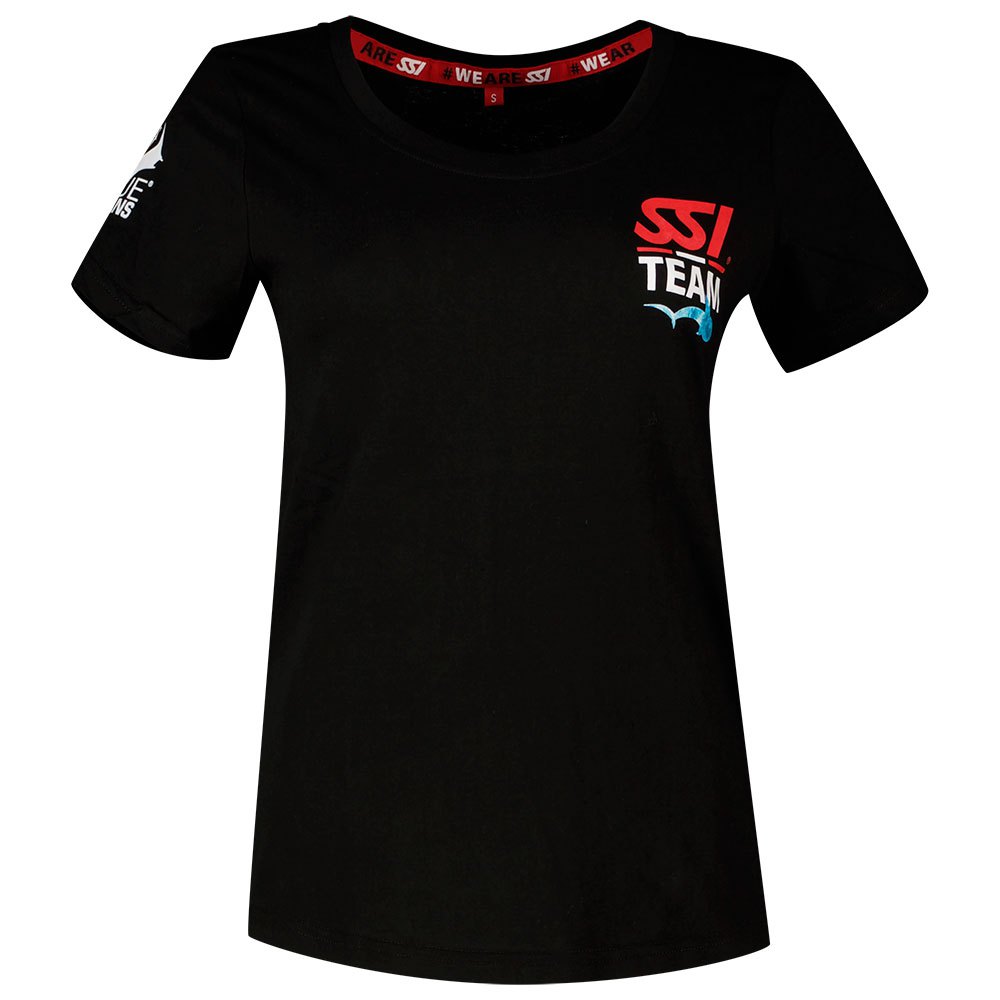 Ssi Waves Short Sleeve T-shirt Schwarz XL Mann von Ssi