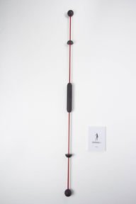 Staby Flex-Stab Trainingsgerät Professional Rot mit verstellbaren Gewichten zur Einstellung der Frequenz für ein individuelles Training mit dem Schwingstab von Staby